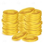 Piles of Golden Coins